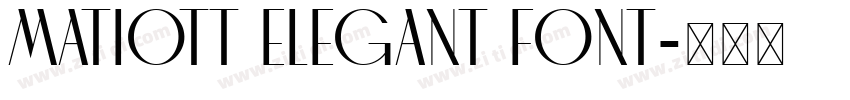 MATIOTT ELEGANT FONT字体转换